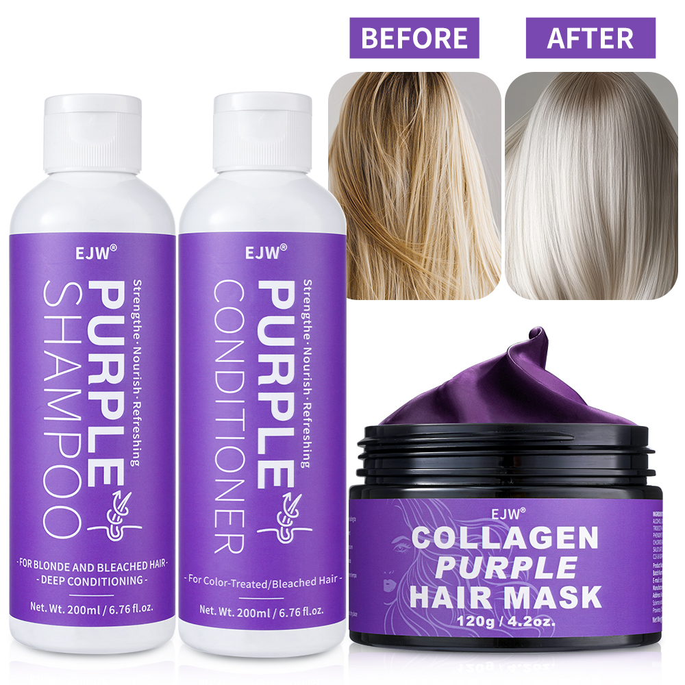 Purple Toning Shampoo - EJW Purple Shampoo & Conditioner Set,
