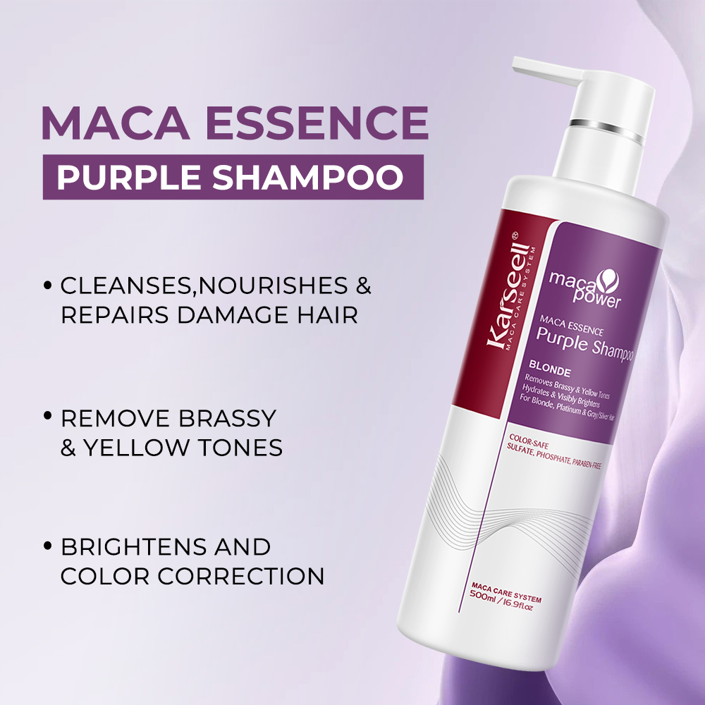 Karseell 500ml Purple Shampoo  - đánh giá và giá Purple Toning Shampoo