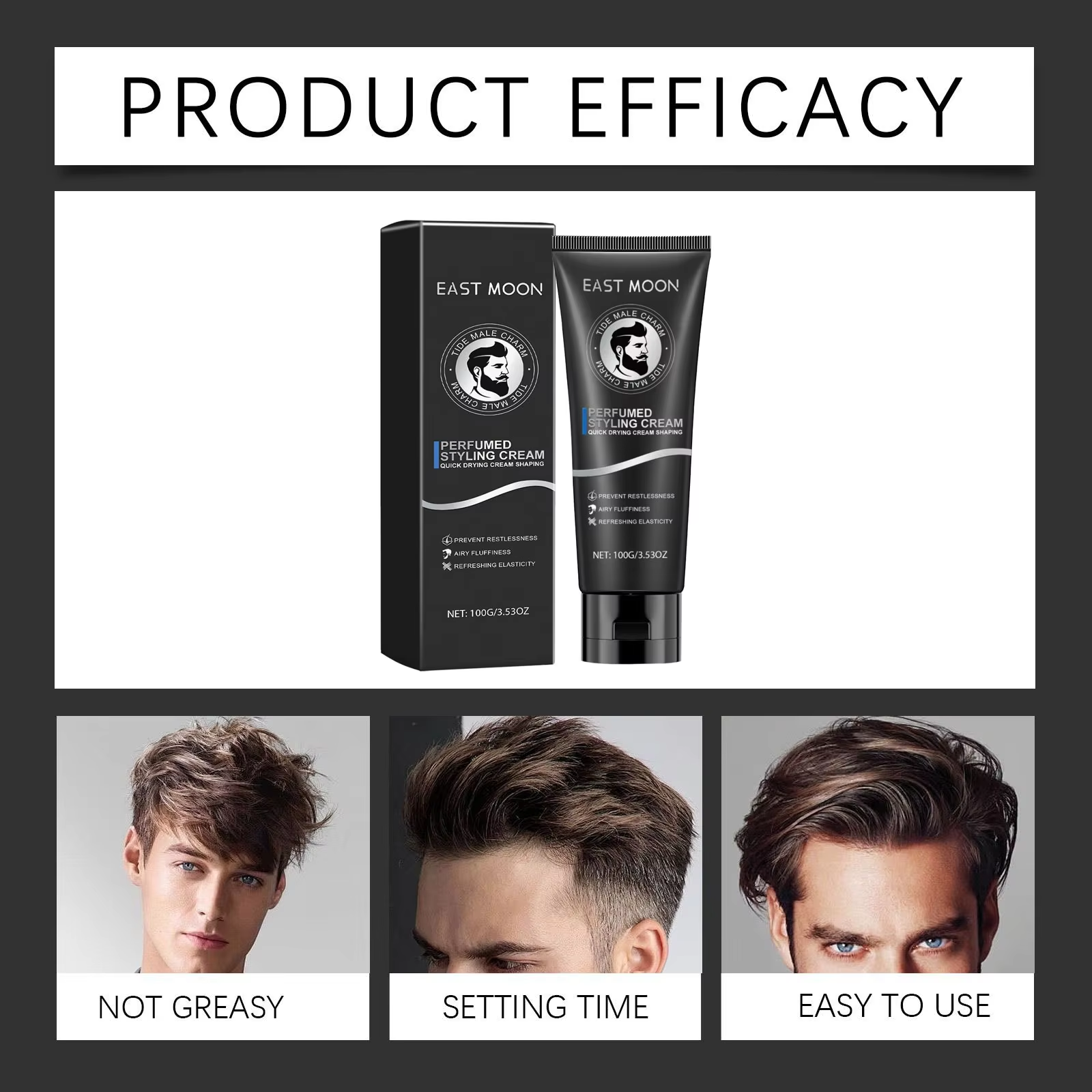 Men Hair Styling Cream Long-La - đánh giá và giá Edge Control Gel