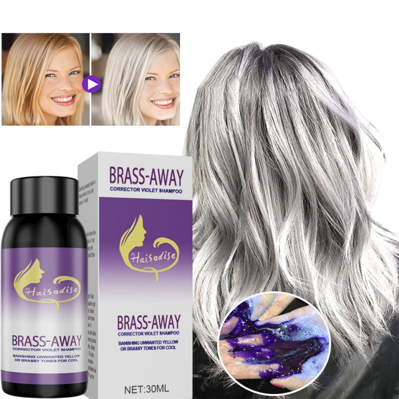 Gray Color Fixing Hair Dye Sha - đánh giá và giá Purple Toning Shampoo
