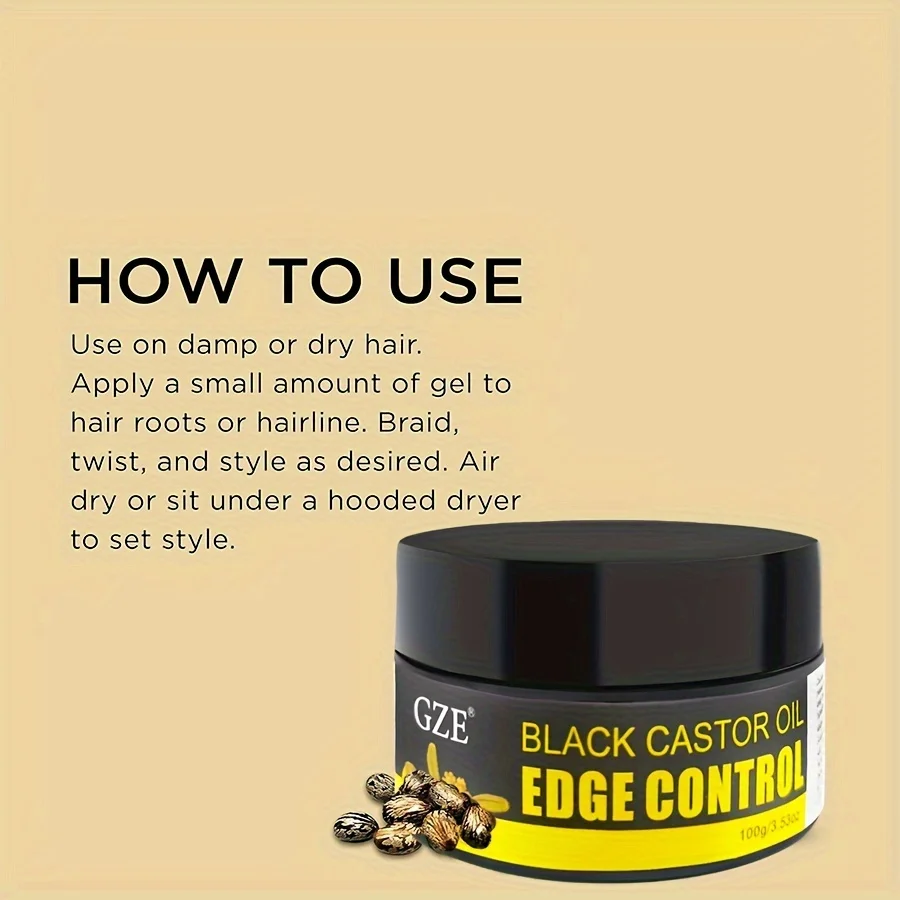 GZE African Black Castor Extra - đánh giá và giá Edge Control Gel