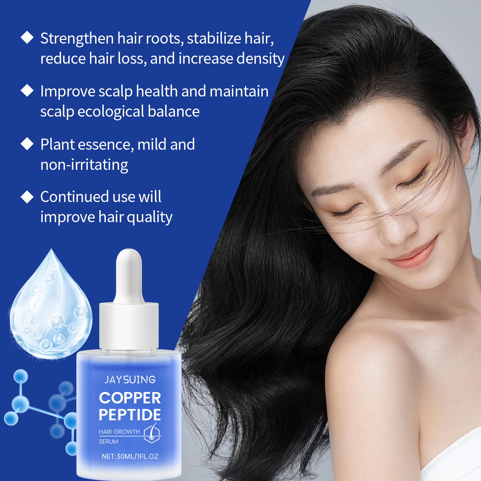 Copper Peptide Shampoo Hair Gr - đánh giá và giá Hair Care Essence Oil Spray