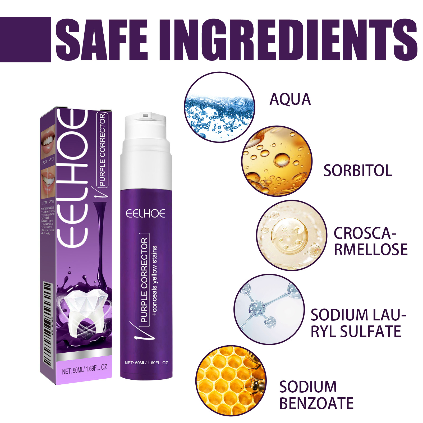 V34 Purple ToothpasteTeeth Whi - đánh giá và giá Purple Toning Shampoo