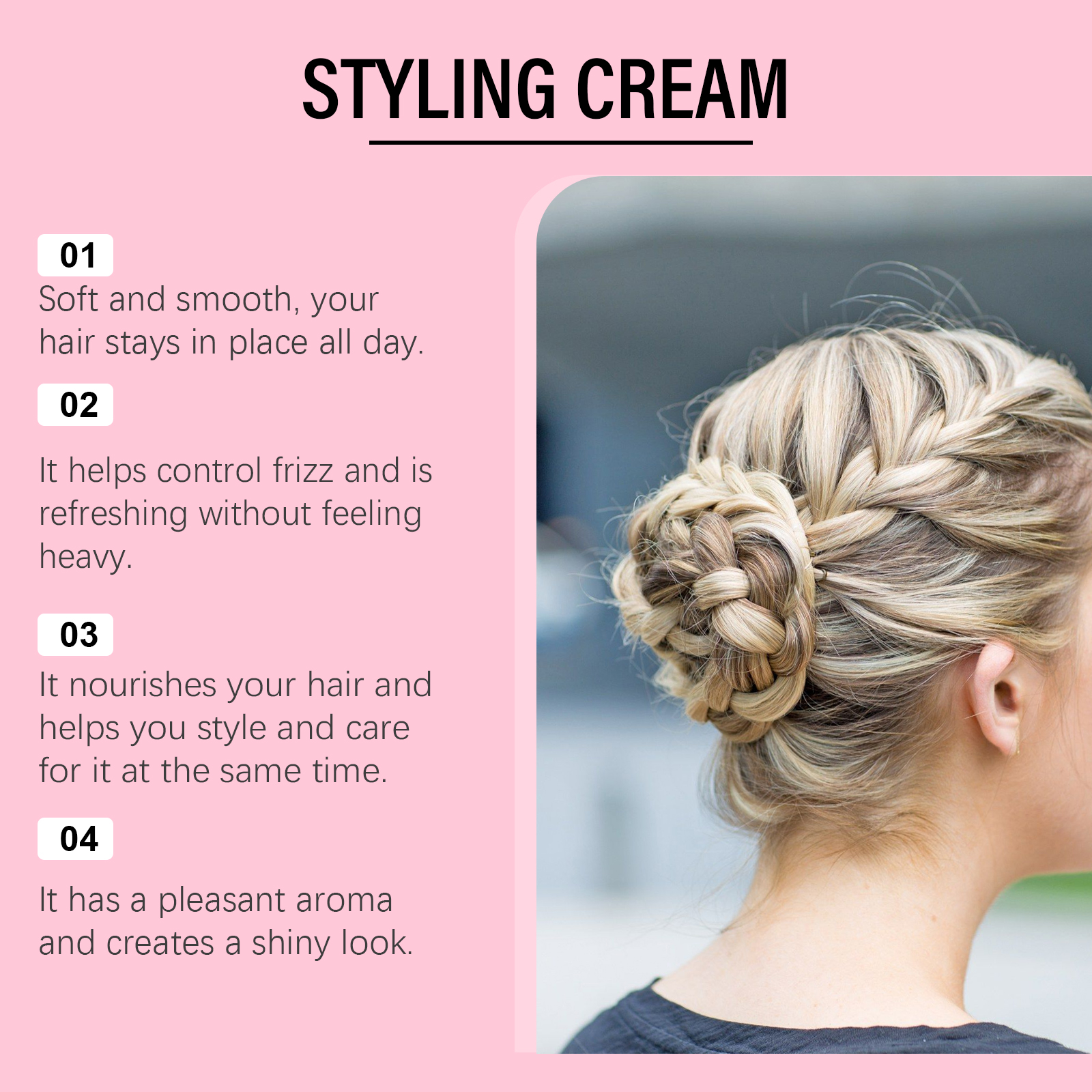 3in1 Hair Styling Cream Long L - đánh giá và giá Edge Control Gel