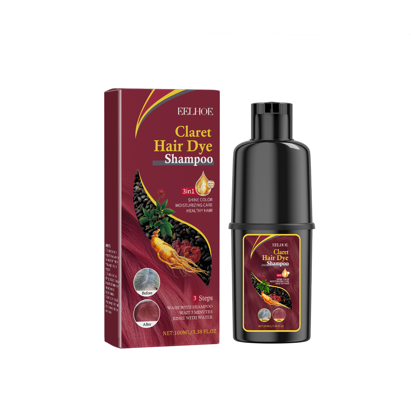 Hair Dyeing Shampoo 3-in-1 Rap - đánh giá và giá Purple Toning Shampoo