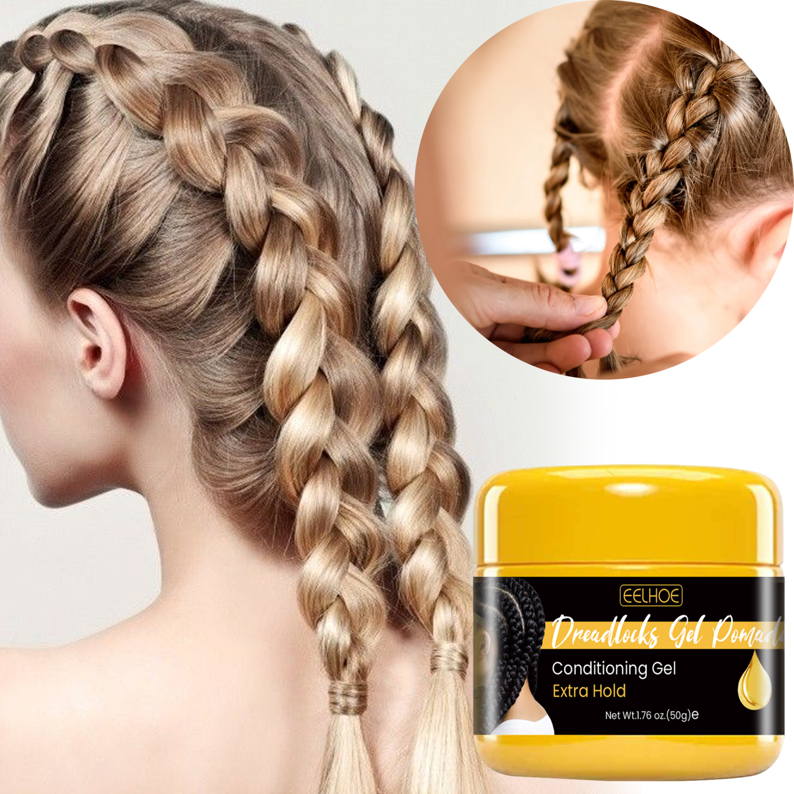 50g Hair Braiding Gel Styling  - đánh giá và giá Edge Control Gel