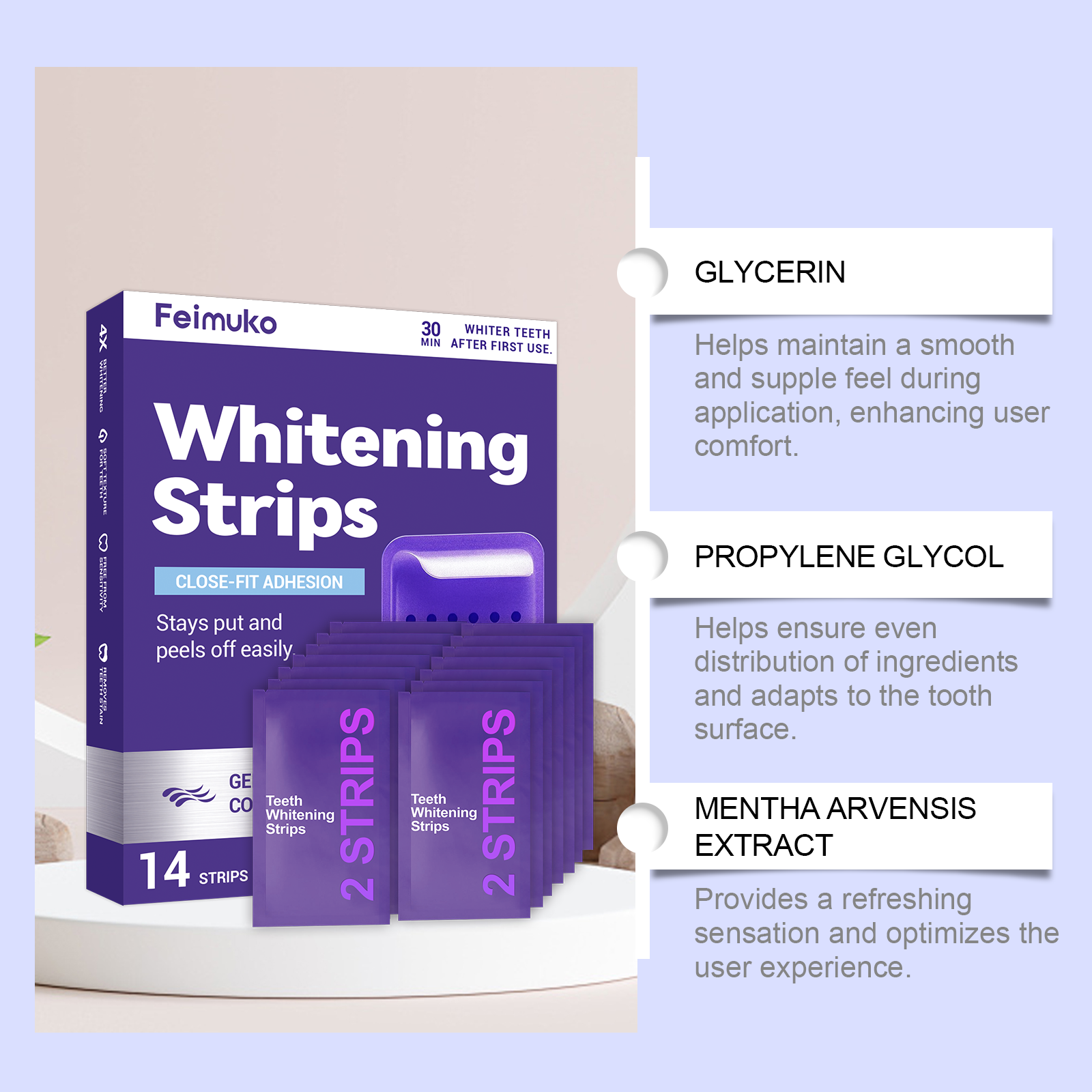Purple Teeth Whitening Strips  - đánh giá và giá Purple Toning Shampoo