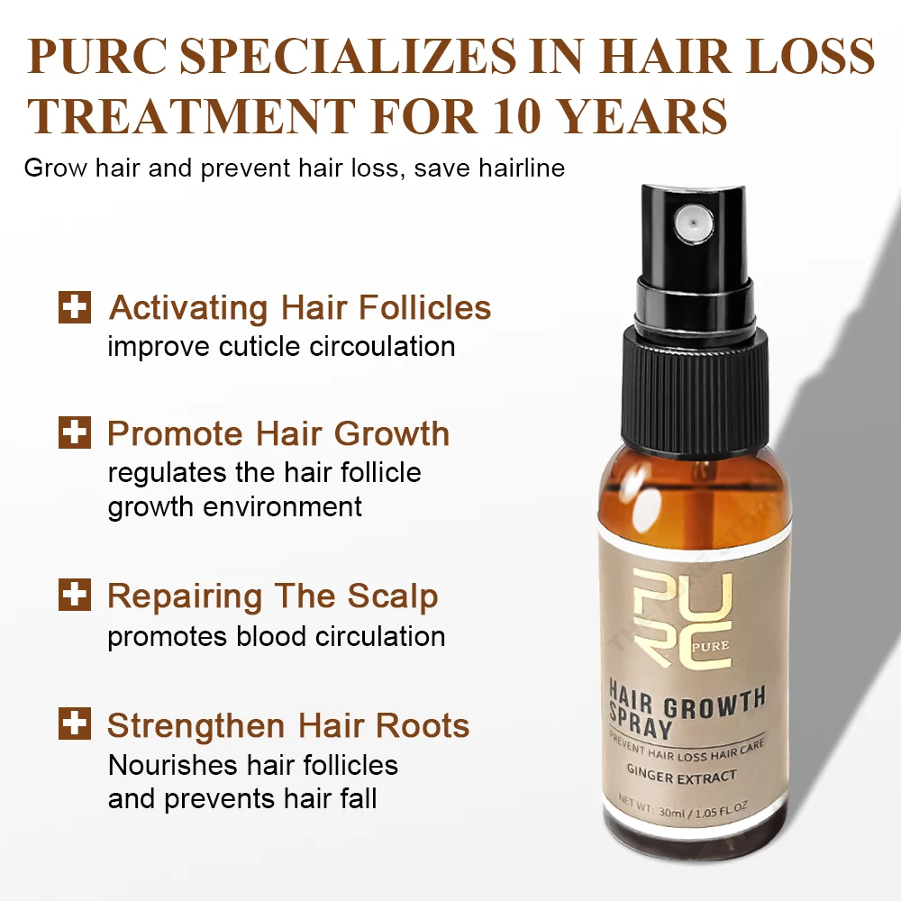 PURC Ginger Hair Spray Root St - đánh giá và giá Hair Care Serum