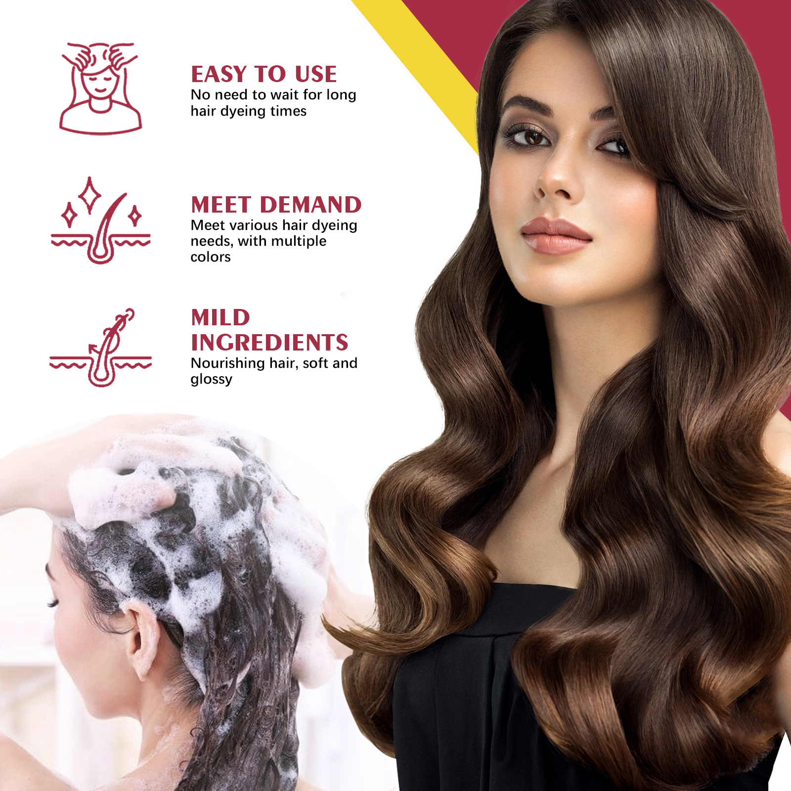 Black Hair Dye Shampoo (Silver - đánh giá và giá Purple Toning Shampoo