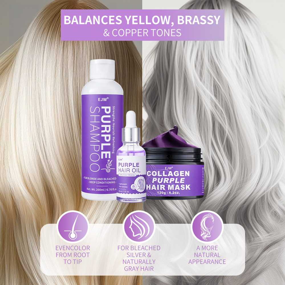 EJW Purple Shampoo & Condition - đánh giá và giá Purple Toning Shampoo