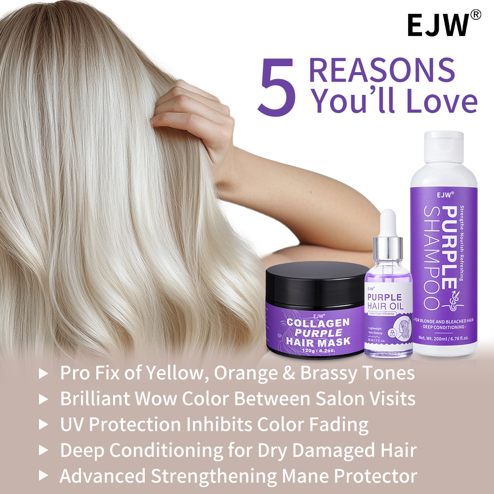 EJW Purple Shampoo & Condition - đánh giá và giá Purple Toning Shampoo