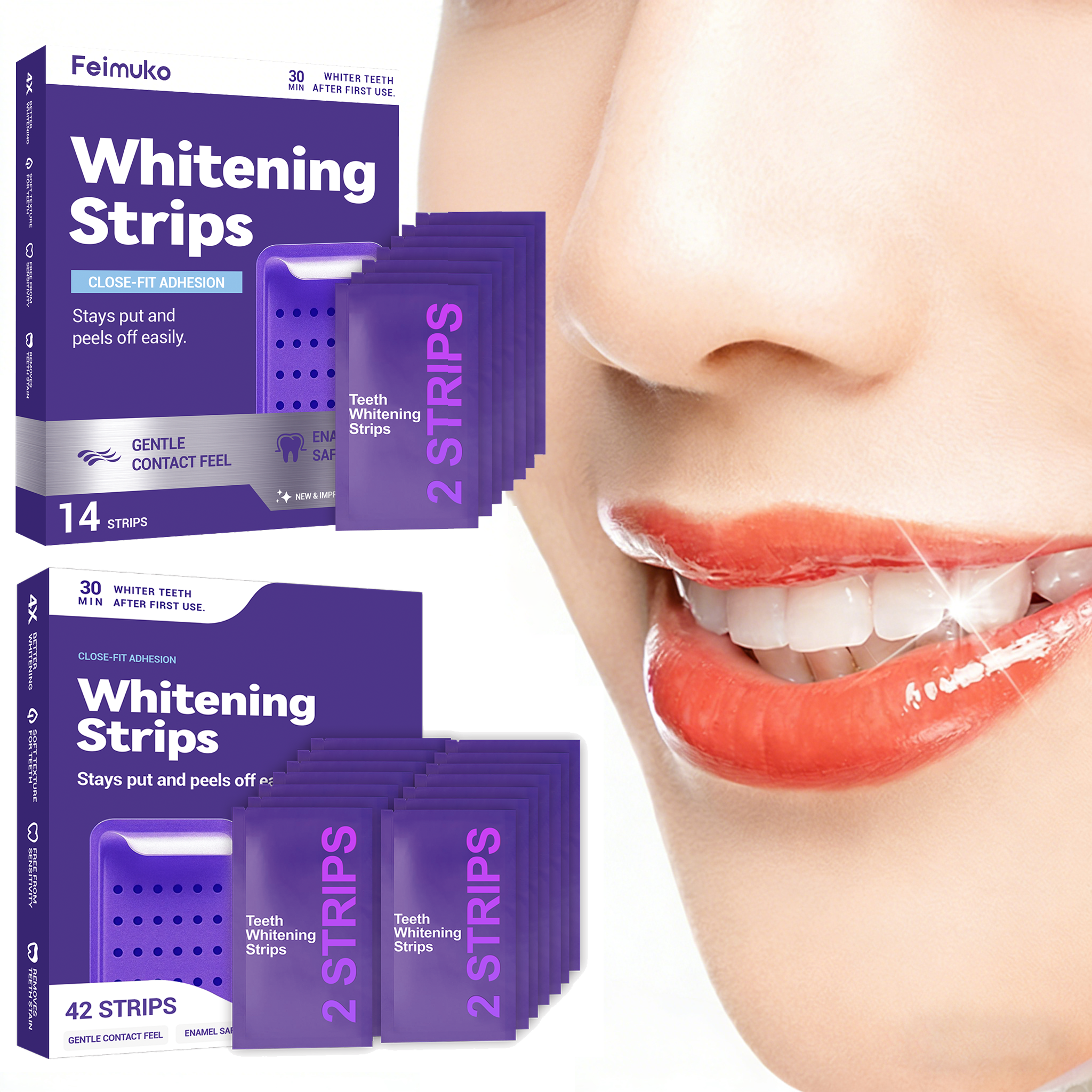 Purple Teeth Whitening Strips  - đánh giá và giá Purple Toning Shampoo