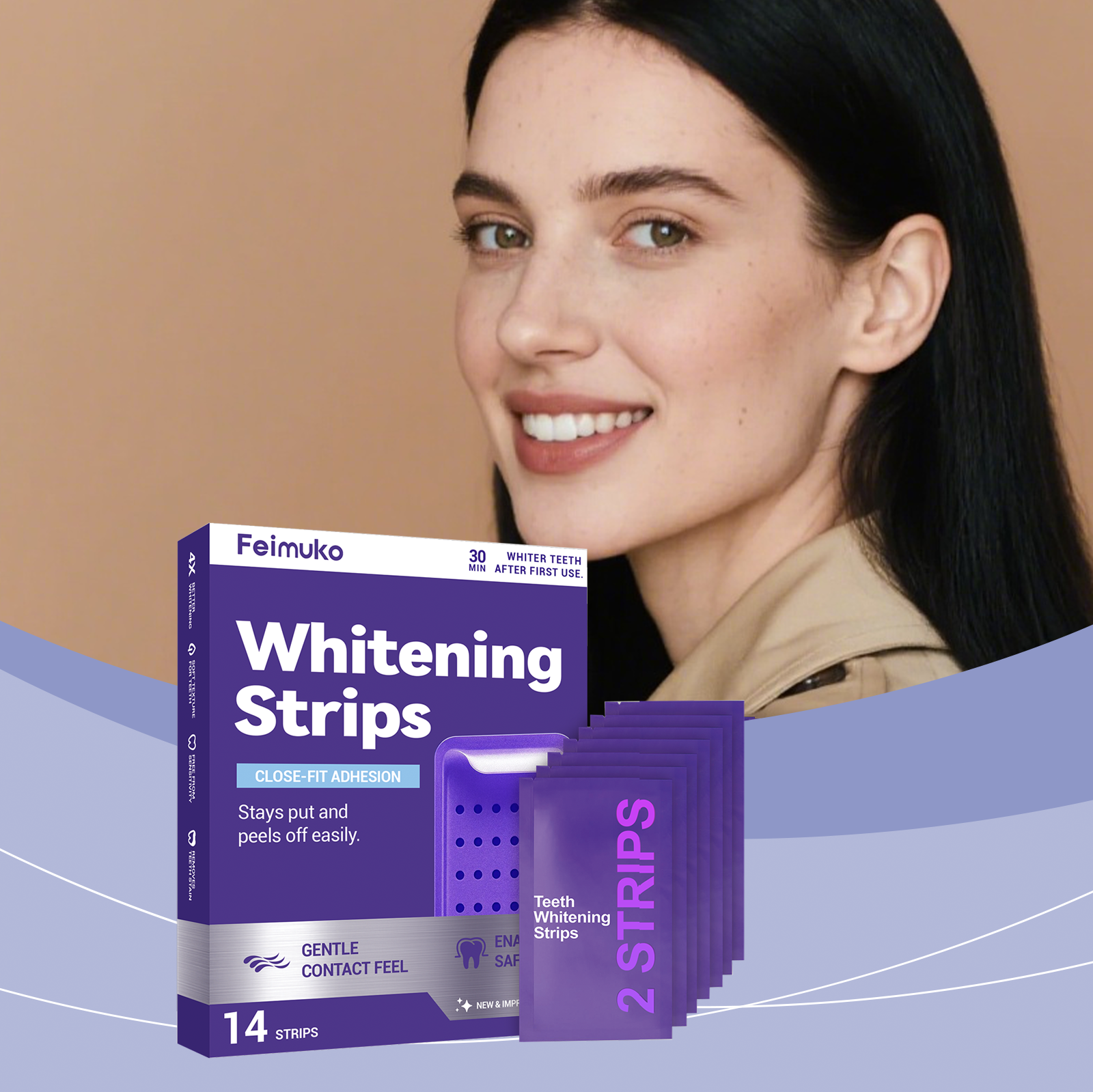 Purple Teeth Whitening Strips  - đánh giá và giá Purple Toning Shampoo