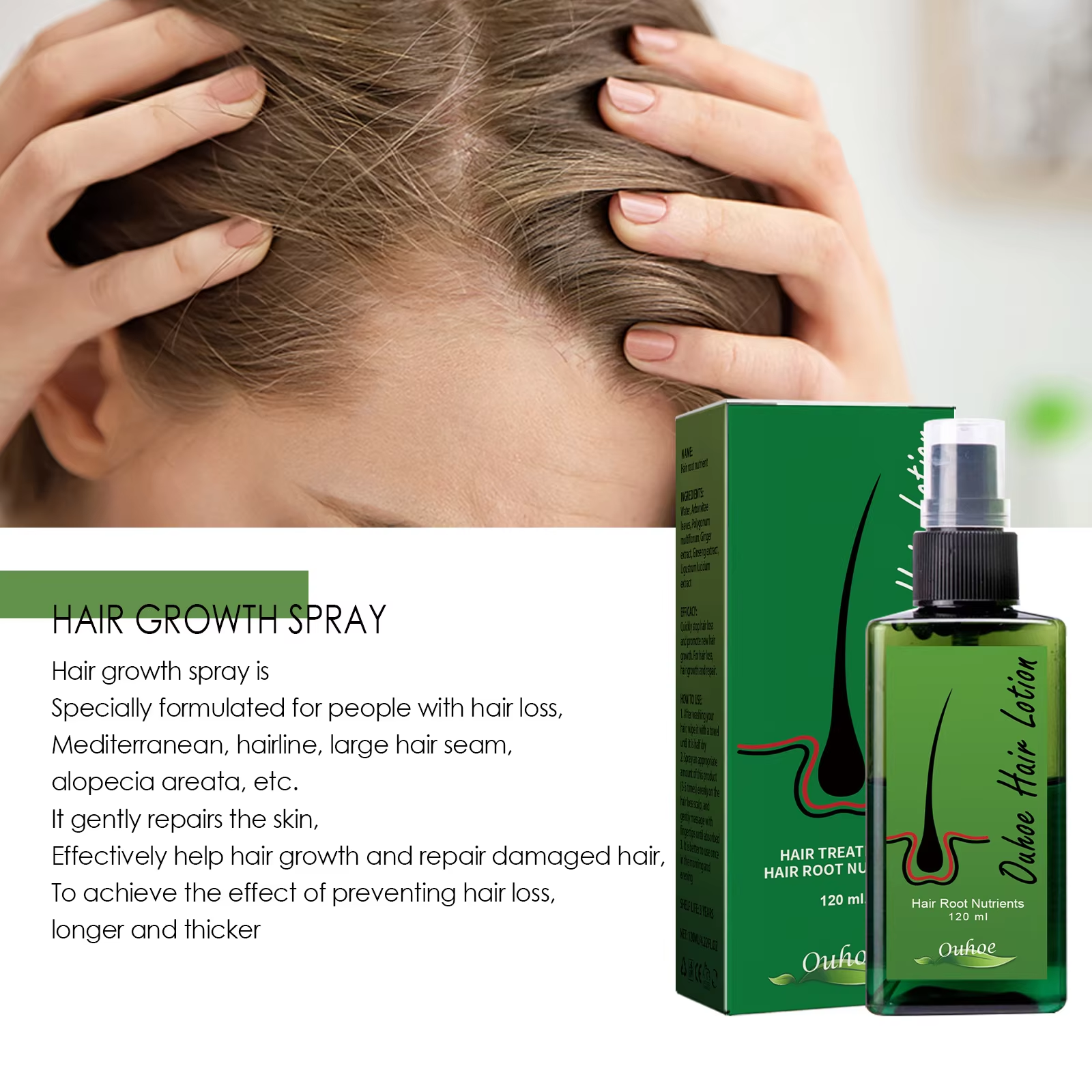 Hair Growth Spray Anti Hair Lo - đánh giá và giá Hair Care Serum