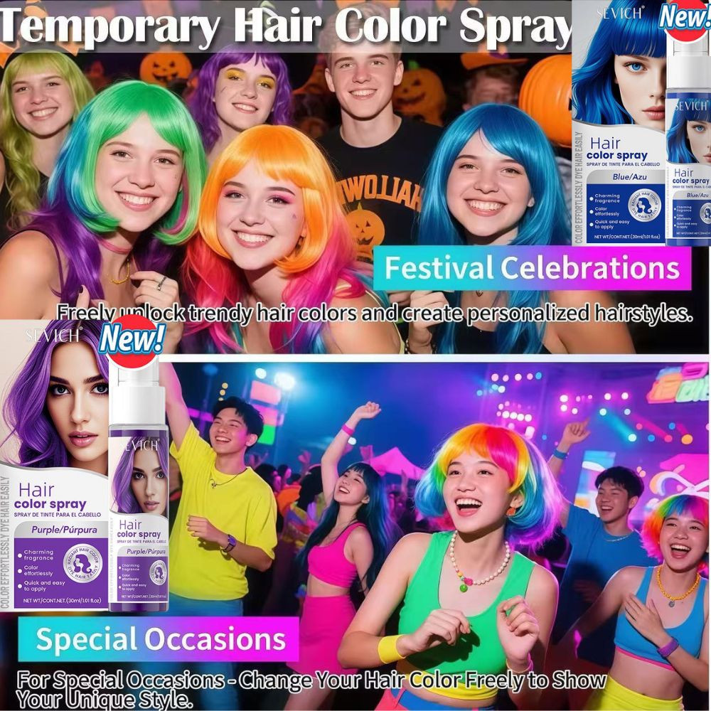 8 Colors Hair Color Spray Disp - đánh giá và giá Purple Toning Shampoo