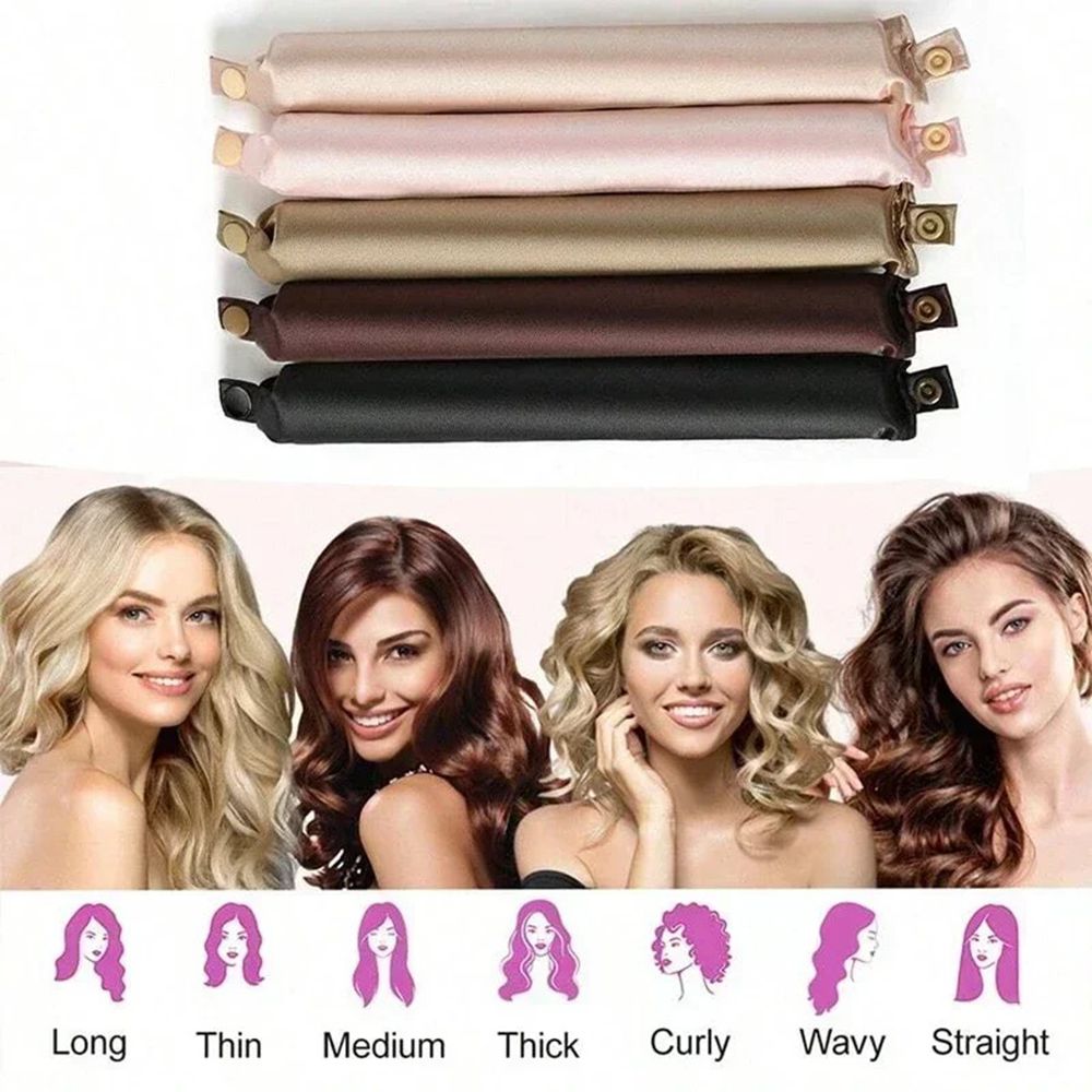 5pcs Heatless Curling Rod Set  - đánh giá và giá Hair Roller Set Flexi
