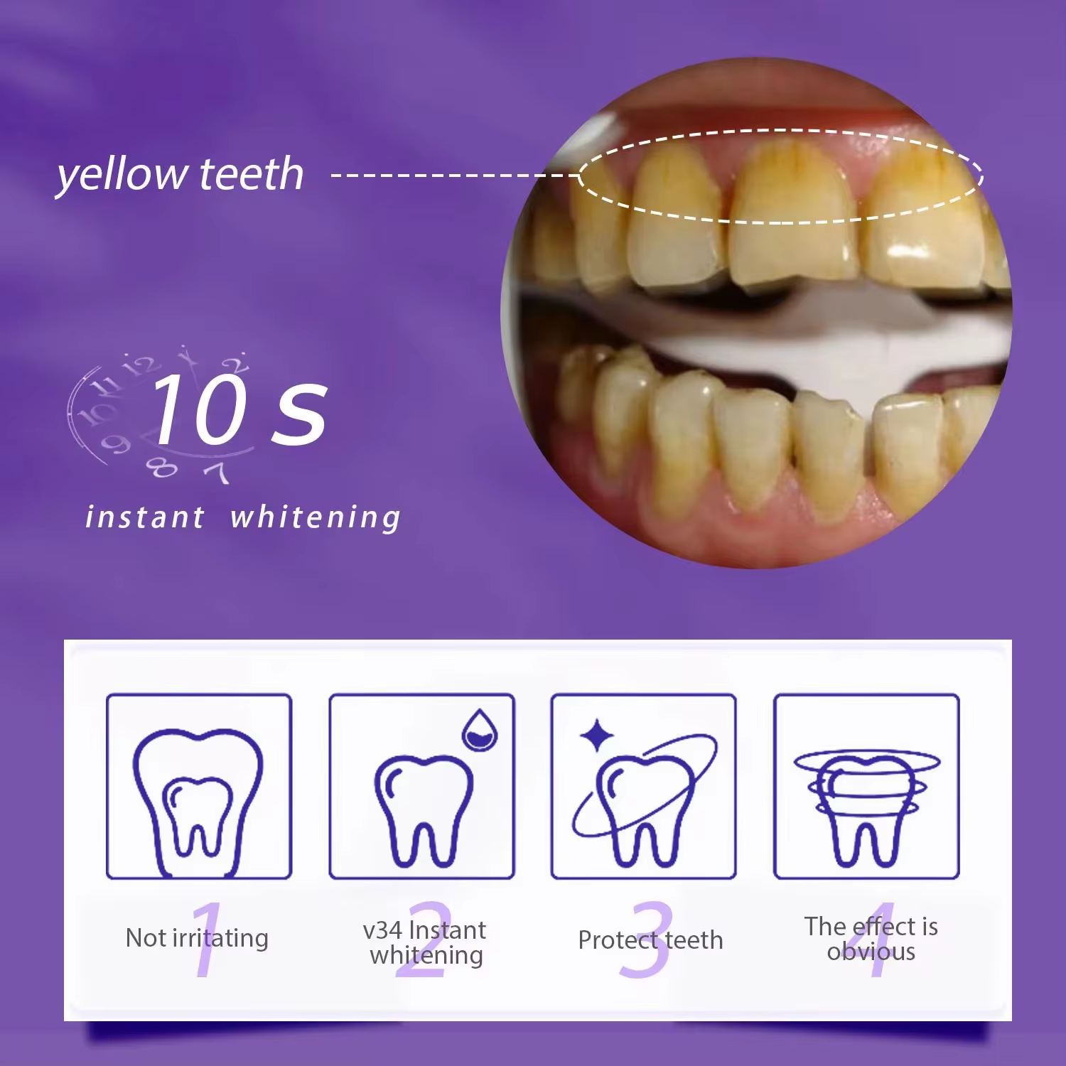 V34 Purple Teeth Whitening Too - đánh giá và giá Purple Toning Shampoo