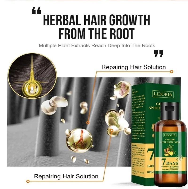 Ginger Hair Growth Products Fa - đánh giá và giá Hair Care Essence Oil Spray