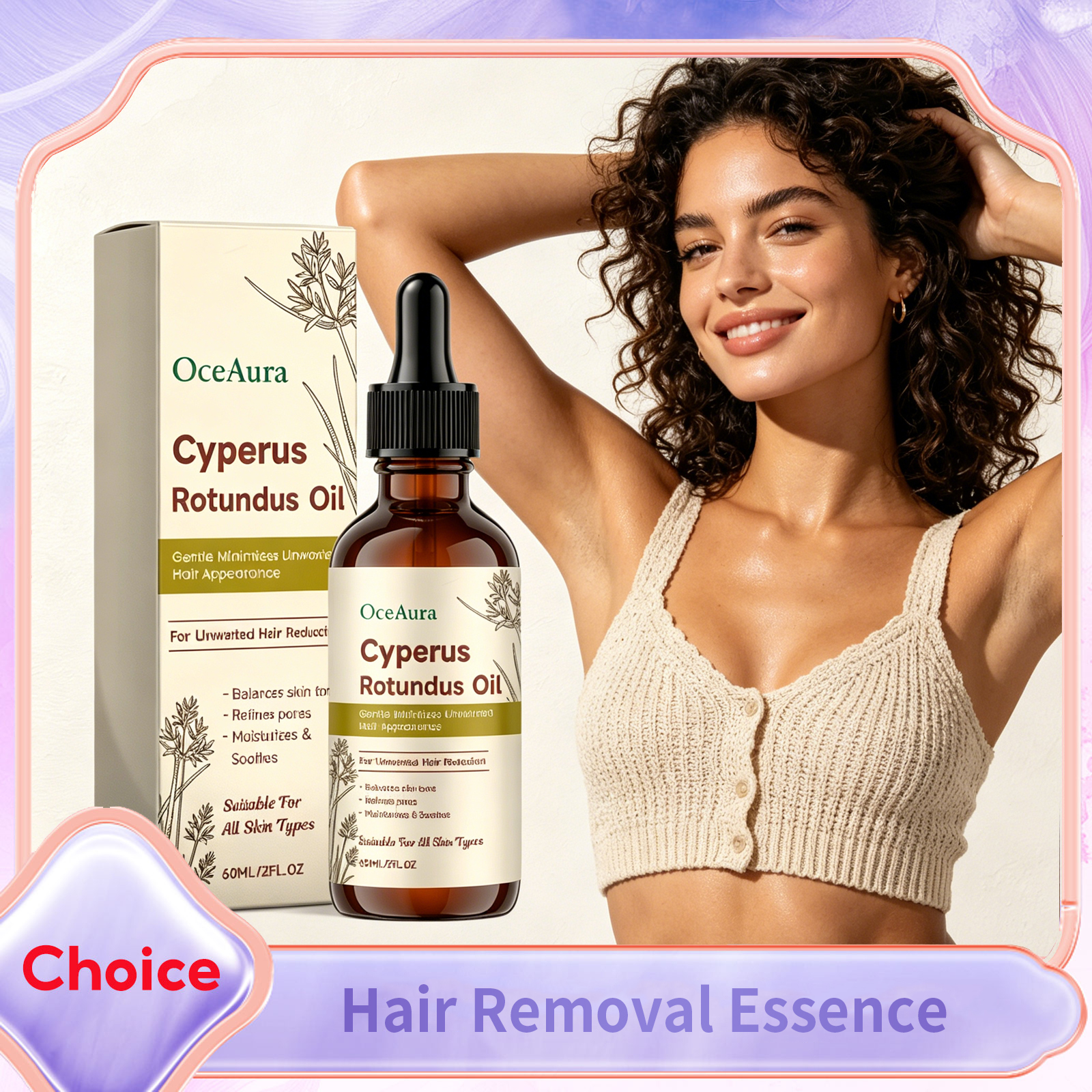 Cyperus Rotundus Hair Removal  - đánh giá và giá Hair Care Essence Oil Spray