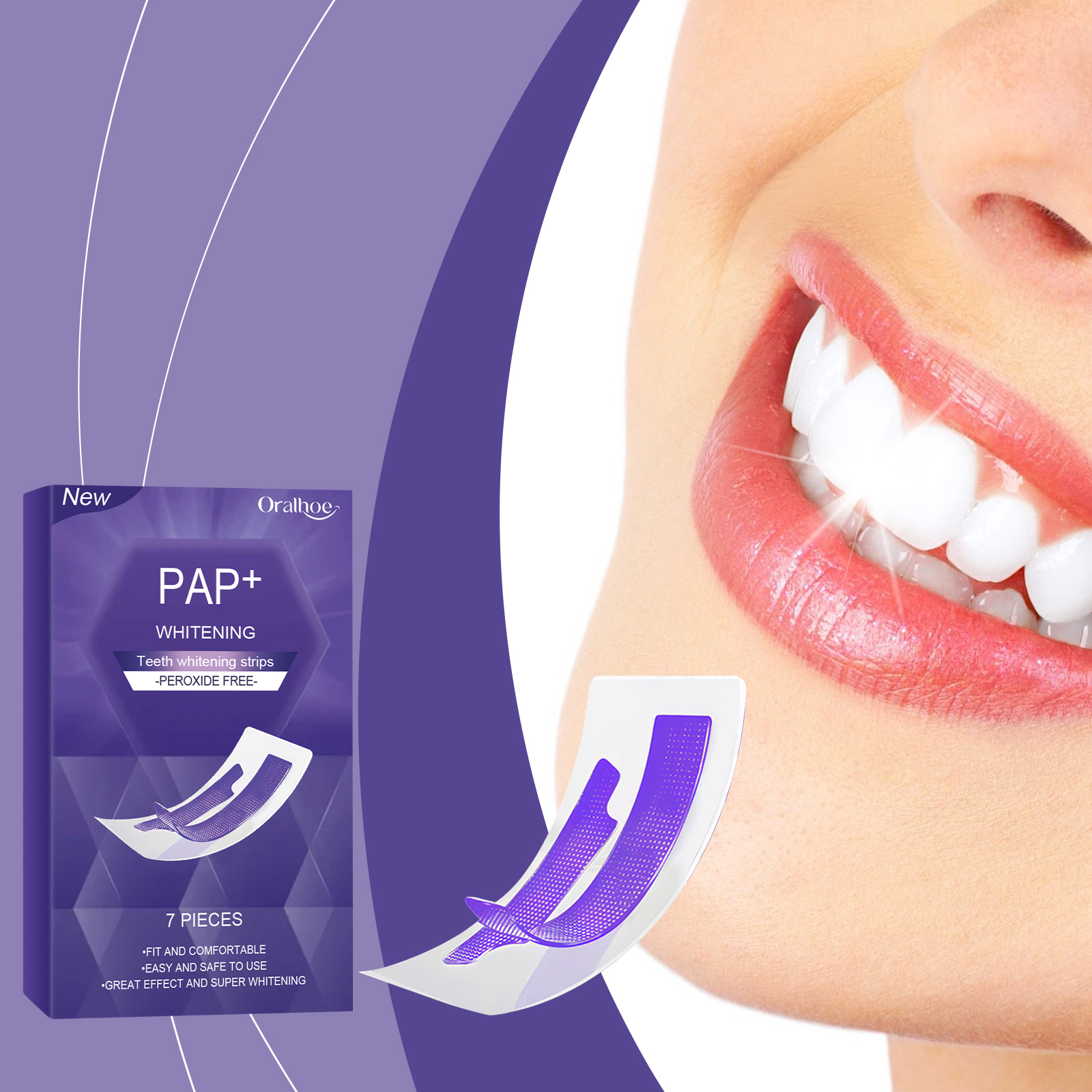 Purple Teeth Whitening Strips  - đánh giá và giá Purple Toning Shampoo
