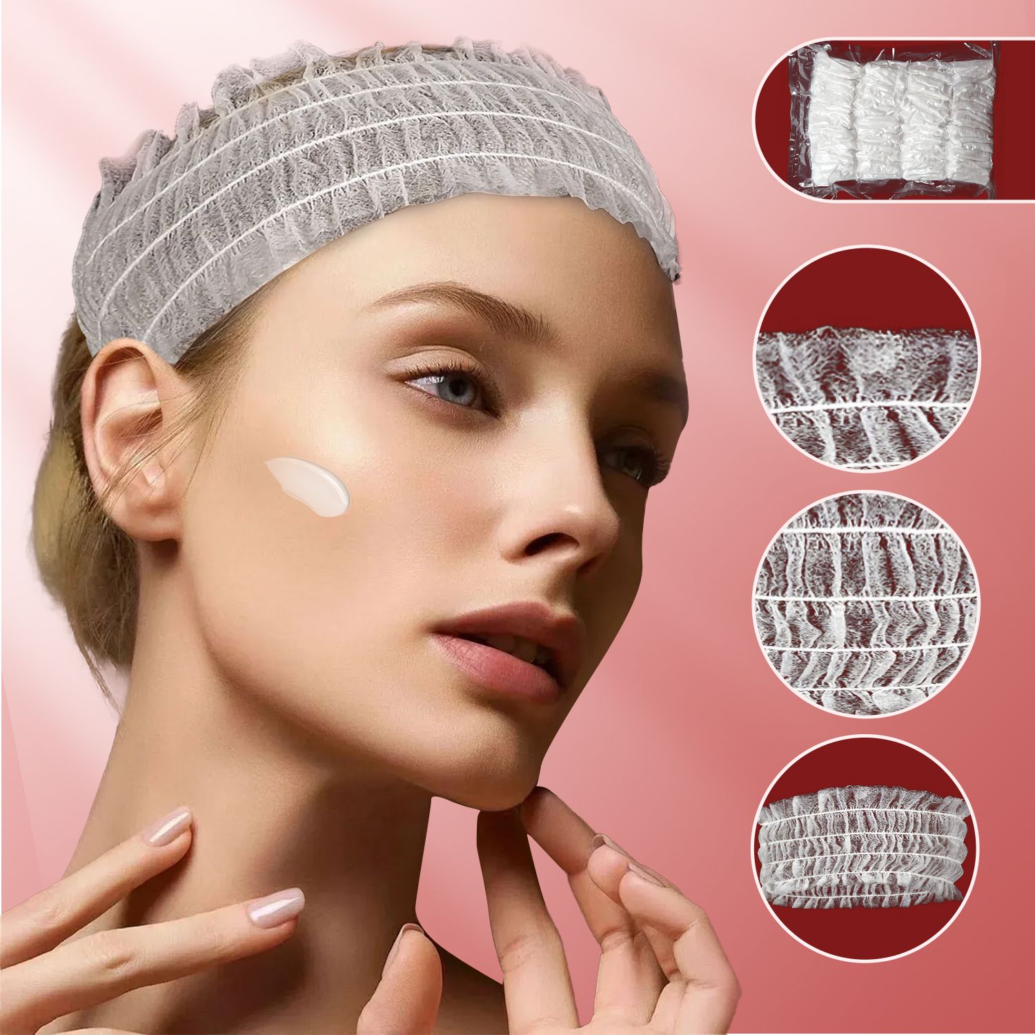50/20 Pcs Disposable Headbands - đánh giá và giá Hair Care Journey