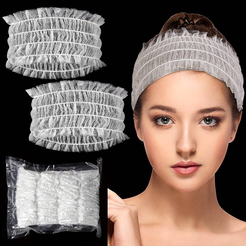 50/20 Pcs Disposable Headbands - đánh giá và giá Hair Care Journey