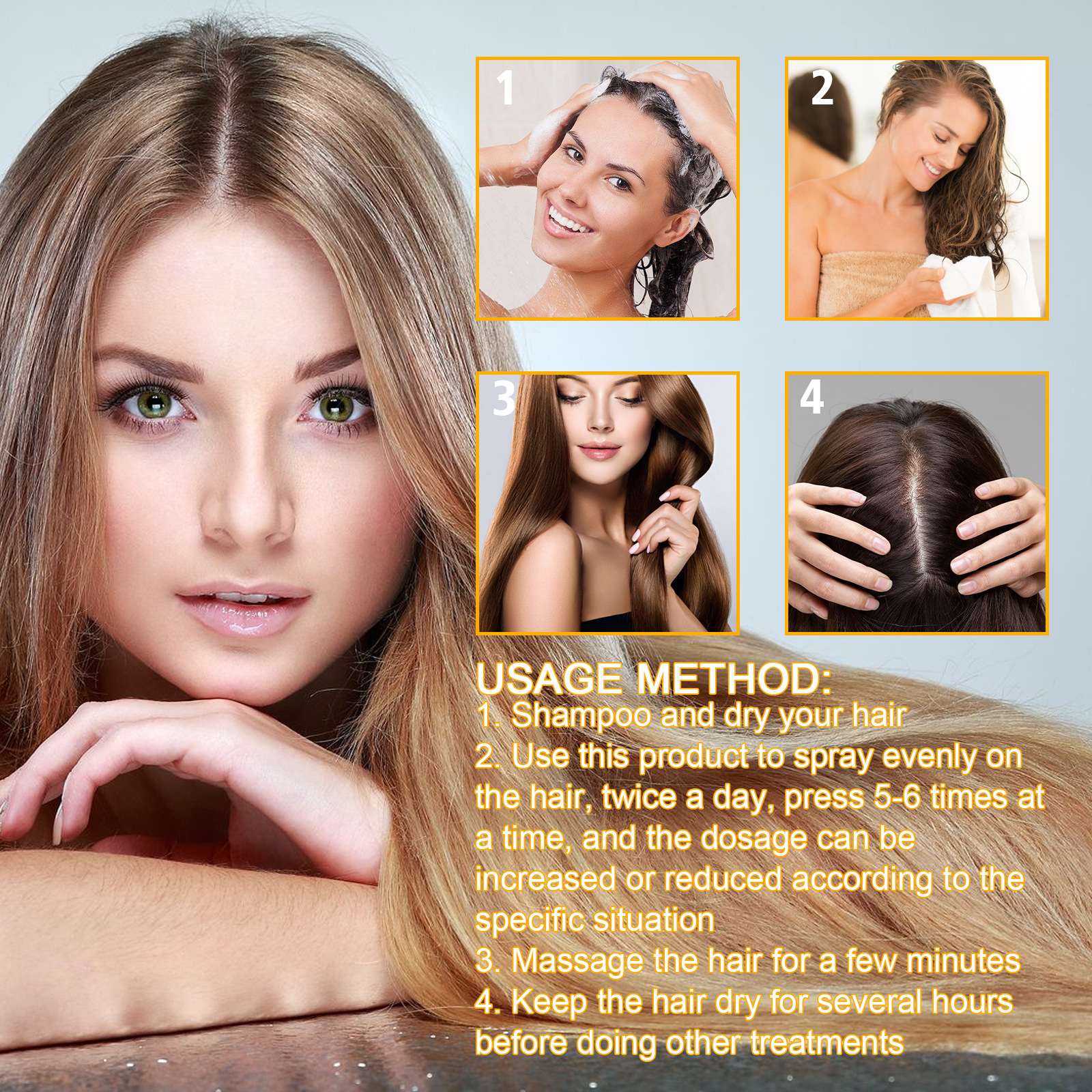 Biotin Hair Care Spray Nourish - đánh giá và giá Hair Care Essence Oil Spray