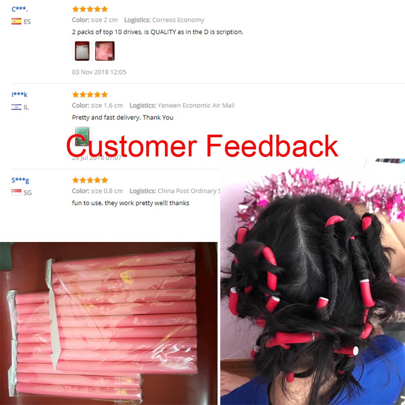10 Pcs/Set Soft Hair Curlers M - đánh giá và giá Hair Roller Set Flexi