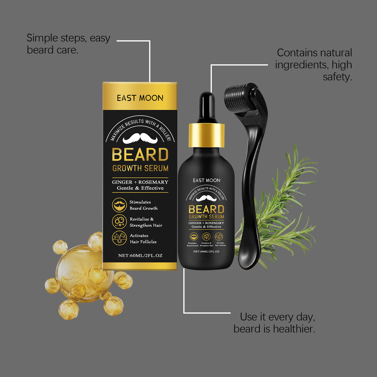 Beard Care Essential Oil Deep  - đánh giá và giá Hair Care Serum